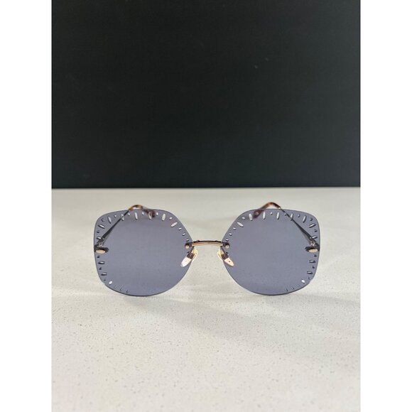 Chloe YSE Square-Frame Metal SunglassesGold Gold Light Blue - Picture 4 of 8